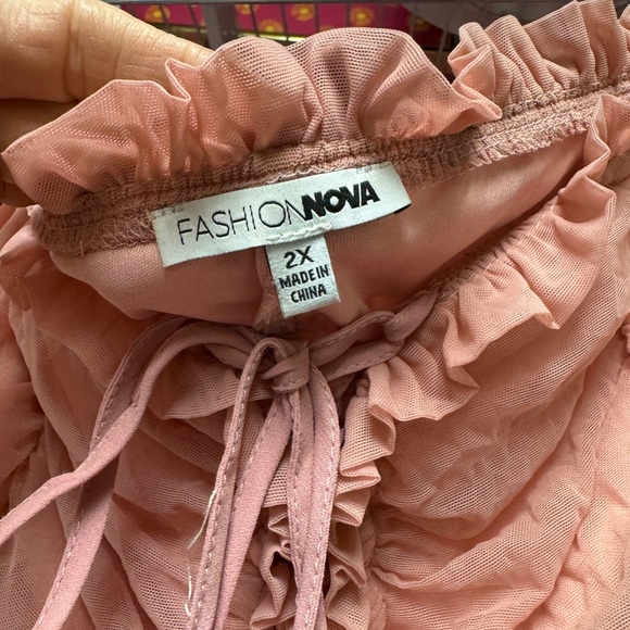 Fashion Nova Blush Ruched Mini Dress - Picture 5 of 6